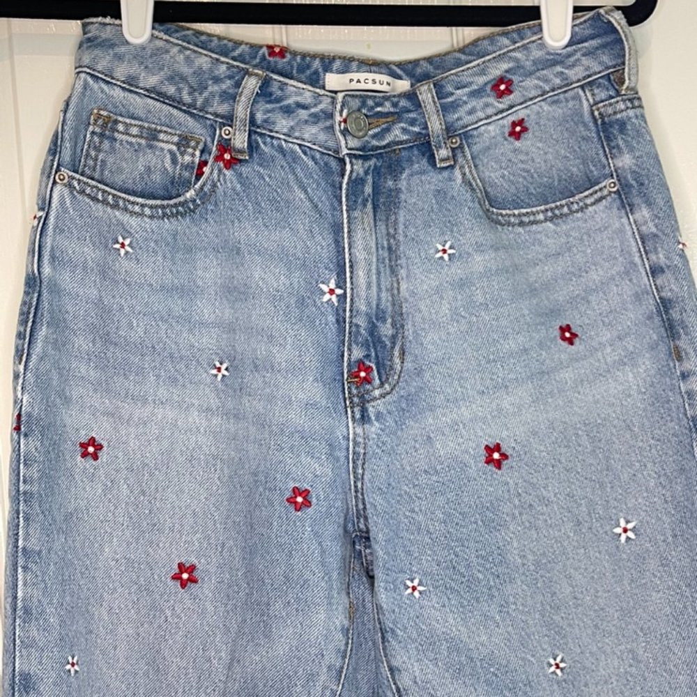 PacSun Flower Jeans